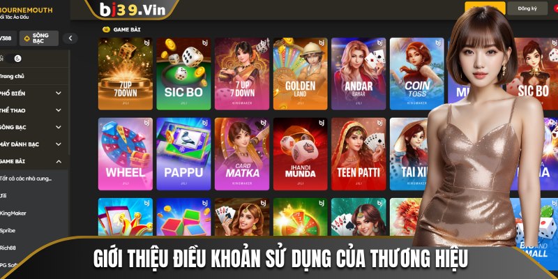 Giới thiệu điều khoản sử dụng của thương hiệu