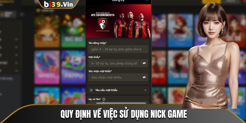 Quy định về việc sử dụng nick game