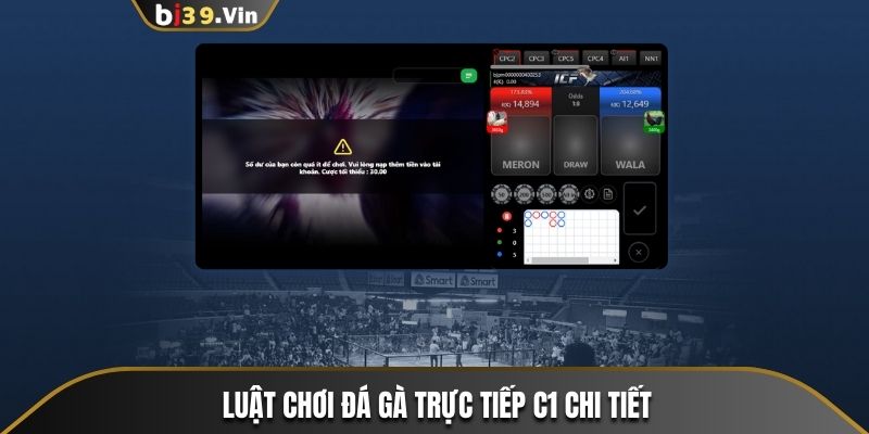 Quy luật chơi đá gà C1 chi tiết nhất